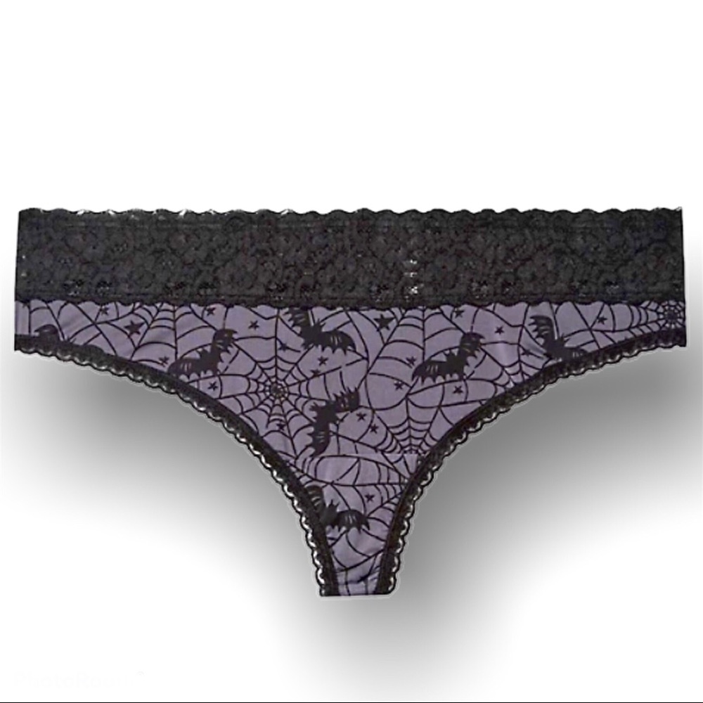 NEW Torrid 2 Panties for $18 Halloween Mid-Rise Thong Lace Trim Panty Size 2X